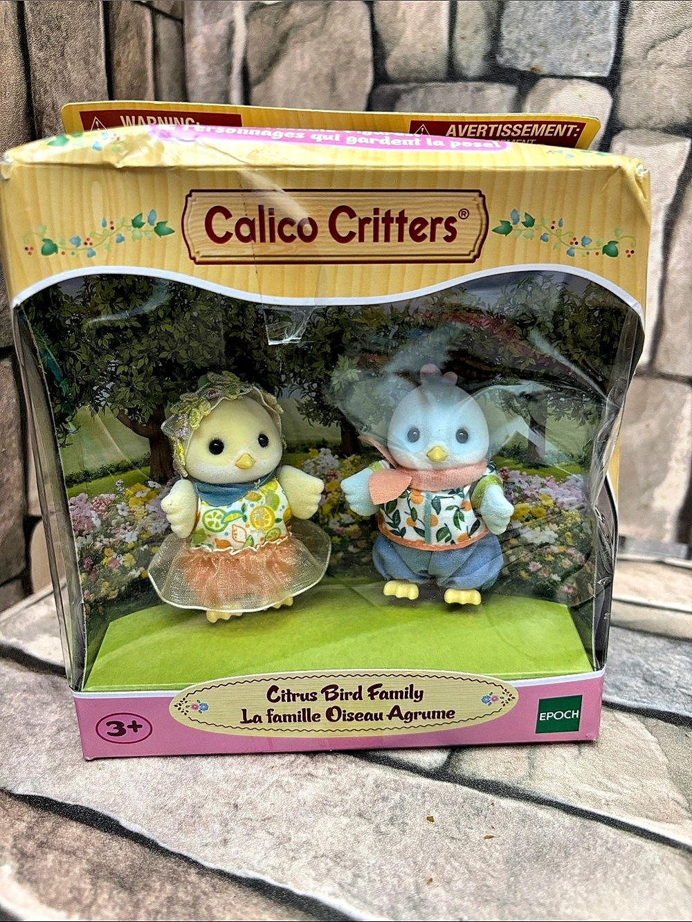 Calico Critters Citrus Bird Family Figures